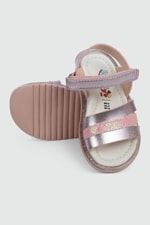 Üç Bantlı Rahat Pembe Çocuk Sandalet K-41 Çocuk Sandalet Wendy WENDY K-41 BEBE SANDALET
