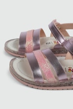 Üç Bantlı Rahat Pembe Çocuk Sandalet K-41 Çocuk Sandalet Wendy WENDY K-41 BEBE SANDALET