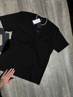 ARMANI ERKEK SİYAH NAKIŞ DETAYLI TSHIRT