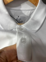 BMN BEYAZ KISA  KOLLU NAKIŞ LOGOLU ERKEK POLO YAKA T SHIRT