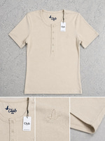 BMN KADIN BEJ ÖNÜ DÜĞMELİ TSHIRT