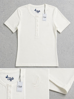 BMN KADIN BEYAZ ÖNÜ DÜĞMELİ TSHIRT