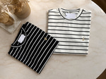 BMN SİYAH ÇİZGİLKADIN İ TSHIRT