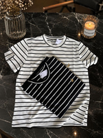 BMN SİYAH ÇİZGİLKADIN İ TSHIRT