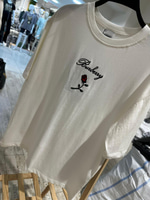 BRBRRY BEYAZ NAKIŞLI KADIN TSHIRT 