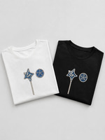 BYMEN YILDIZ İŞLEMELİ KADIN BEYAZ TSHIRT 