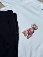 BYMN S BEDEN KÖPEKLİ TSHIRT VE SİYAH ALT TAKIM 