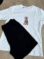 BYMN S BEDEN KÖPEKLİ TSHIRT VE SİYAH ALT TAKIM 
