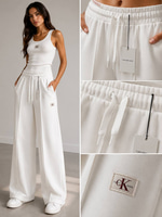 CK BEYAZ BELİ LASTİKLİ ALT VE KALIN ASKILI ATLET  KADIN TAKIM 