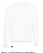 CK BEYAZ POLO YAKA ERKEK SWEATSHIRT