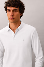 CK BEYAZ POLO YAKA ERKEK SWEATSHIRT