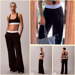 CLVN KADIN BELİ LASTİKLİ YAZLIK PANTALON