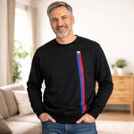 ERKEK YUVARLAK YAKA LOUIS SİYAH SWEATSHIRT 