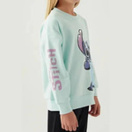 KIZ ÇOCUK YEŞİL BASKILI SWEATSHIRT 