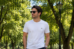 LCST BASIC BEYAZ NAKIŞ LOGO ERKEK T SHİRT