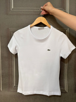 LCST BEYAZ BİSİKLET YAKA BASİK  TSHIRT 