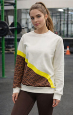 LV DERİ KUMAŞLI KADIN SWEAT