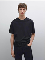 MASSİMO DUTTİ ERKEK SİYAH TSHIRT