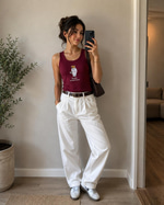 PRL BORDO RALPH LAUREN RİBANA KUMAŞ ATLET 