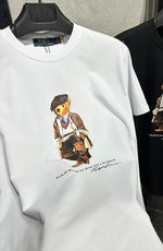 PRL KIRAVATLI AYI BEYAZ ERKEK T SHIRT