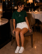 PRL ÖNÜ NAKIŞ YEŞİL T SHIRT