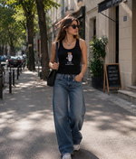 PRL  SİYAH RALPH LAUREN RİBANA KUMAŞ ATLET 
