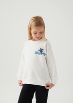 STITCH BEYAZ ÇOCUK SWEATSHIRT