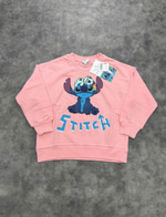 STITCH PEMBE ÇOCUK SWEATSHIRT