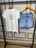 TH  BASKILI KADIN TSHIRT BEYAZ