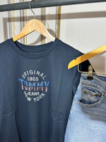 TH  BASKILI KADIN TSHIRT LACİVERT