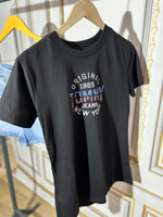 TH  BASKILI KADIN TSHIRT SİYAH