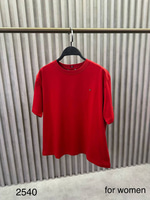 TH KADIN RAHAT KESİM KADIN KIRMIZI T SHIRT