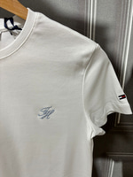 TH MAVI NAKIŞ LOGOLU BEYAZ KADIN T SHIRT
