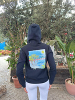 TMSH LACİVERT KAPÜŞONLU KADIN CEKET