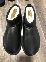 UGG DERİ SİYAH KADIN BOT