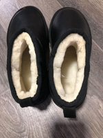 UGG DERİ SİYAH KADIN BOT
