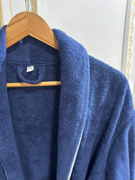 UNISEX KOYU MAVİ İTHAL BORNOZ