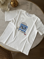 YRGICI IL MARE KADIN BEYAZ T-SHIRT