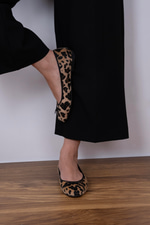 Deny Model Kurdele Detaylı Babet Leopar