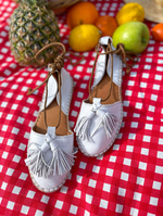 Lari Model Püsküllü Espadril Beyaz