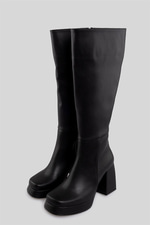 Lucretia Model Platform Topuklu Çizme Siyah