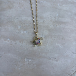  Caretta Caretta Taşlı Çelik Kolye 