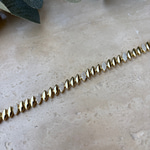 14K Altın Kaplama Markiz Model Taşlı Bileklik (17+2 cm)