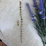 14K Altın Kaplama Renkli Taşlı Dal Model Bileklik (17+2cm)