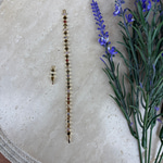 14K Altın Kaplama Renkli Taşlı Petek Model Bileklik (17+2 cm)