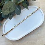 14K Altın Kaplama Üçgen Model Taşlı Bileklik (17+2 cm)