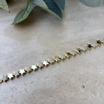 14K Altın Kaplama Zarif Yıldız Bileklik (17+2 cm)