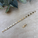 14K Altın Kaplama Zarif Yıldız Bileklik (17+2 cm)