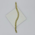 14K Mzel Seri Ortası Taşlı Boğumlu Gold Bileklik (17+2 cm)