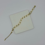 14K Özel Seri Altıgen İnce Zincir Bileklik (17+3 cm)